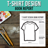 T-Shirt Design Book Report Worksheet | Clothing Coloring Page