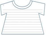 T-Shirt Template: Perfect for a "T-rrific" Bulletin Board!