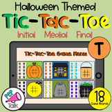T Sound Halloween Tic-Tac-Toe Game Initial Medial Final T Words