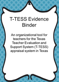 Preview of T-TESS Evidence Binder Blue Dot