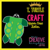 T - Turtle Upper Case Alphabet Letter Craft