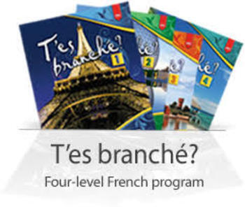 Preview of T'es Branché Levels 1-2 Situation Dialogues/ Dialogue Prompts/ Role Plays/ Skits