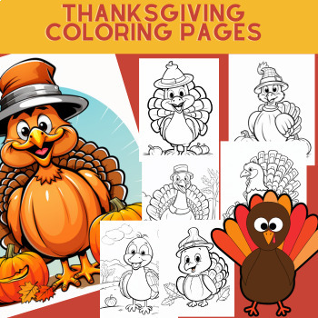 Preview of T hanksgiving - "I Am Thankful For . . ." T urkey Printable Worksheets