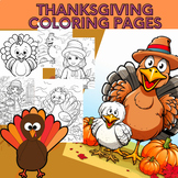 T hanksgiving Turkey Craft Coloring Book for Kids