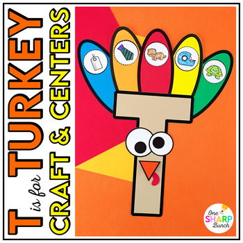 Preview of T is for Turkey Craft | Thanksgiving Craft & Activities