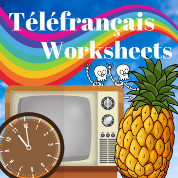 Preview of Téléfrançais Worksheets for Beginning French Video Series (Free on YouTube)