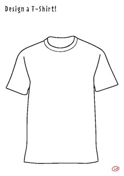 Tshirt Coloring Page and Drawing Activity by Silly Billy