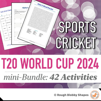 Preview of T20 Cricket World Cup - Teams 2024 - Printables mini-Bundle