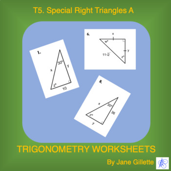 Preview of T5. Special Right Triangles A