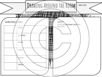 Preview of TAB Art Around the Room Worksheets