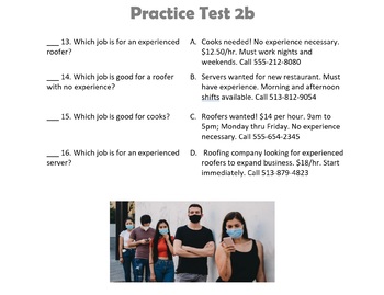 Preview of TABE Clas-E Practice Tests with Answer Keys