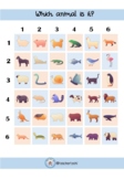TABLERO 6x6: ANIMALS