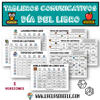 Preview of TABLEROS COMUNICATIVOS: CONVERSACIÓN DÍA INTERNACIONAL DEL LIBRO