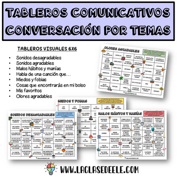 Preview of TABLEROS COMUNICATIVOS: CONVERSACIÓN POR TEMAS (CHOICE BOARDS)