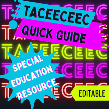 Preview of TACEECEEC Writing Quick Guide (Argumentative + Expository Writing) EDITABLE