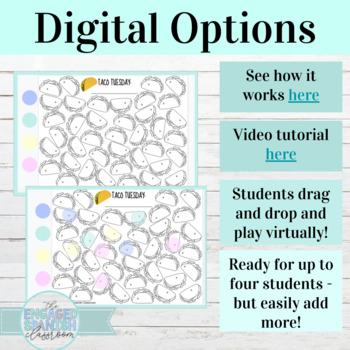 Back to School Spanish 1 Activity | Taco Tuesday Digital or Print Game