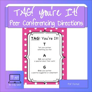 Preview of TAG! You're It! - Center Directions & Peer Conferencing