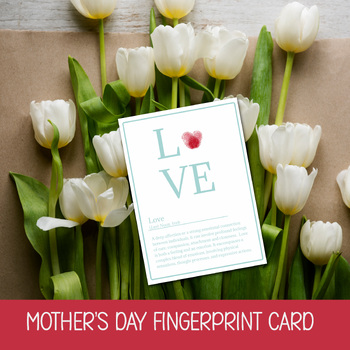 Preview of MOTHERS DAY CARD MAKING KIT, HOMESCHOOL GRADE 1 RESOURCE, KIDS HANDPRINT GIFTS 