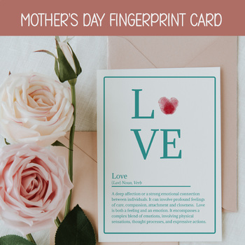 Preview of MOTHER'S DAY HANDPRINT ART, TAKE HOME GIFT FOR MOM, PRINTABLE CARD FOR GRANDMA