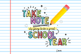 "Take Note" tag for pencils PRINTABLE