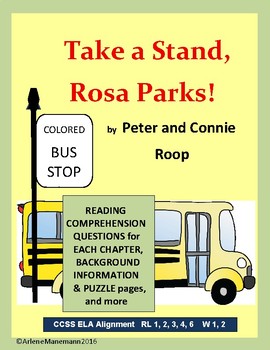 Preview of TAKE a STAND, ROSA PARKS - Reading Comprehension Questions