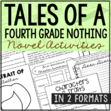 TALES OF A FOURTH GRADE NOTHING Novel Study Unit | Book Re