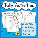 TALLY MARKS WORKSHEETS - Tally Mark Game, Roll/Spin/Color/