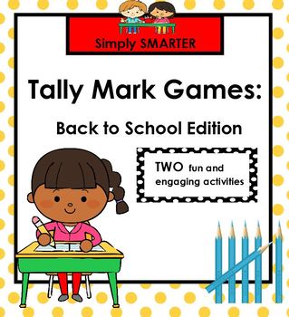 Preview of Back to School Themed Tally Mark SMARTBOARD Games