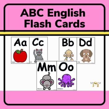 Preview of ABC ENGLISH FLASH CARDS