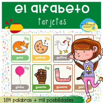 TARJETAS DEL ALFABETO - SPANISH ALPHABET CARDS by Multilingual Minds