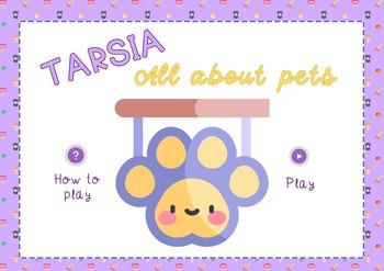 Preview of TARSIA - ALL ABOUT PETS - GENIALLY