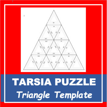 Preview of TARSIA PUZZLE TEMPLATE | Triangles