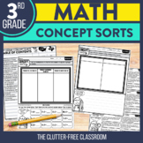Math Sorting Activities for 3rd Grade | Concept Sorts