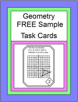Preview of Free Downloads - TASK CARDS Geometry (16 card variety pack)  (8.G.A.1, 8.G.B.1)