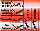 TASK CARDS -- spanish speaking countries & capitals