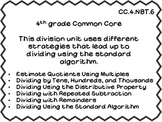 TASK CARDS:4th Grade Common Core Dividing by 1-Digit Numbe