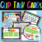 MATH TASK/CLIP CARDS FOR PLACE VALUE