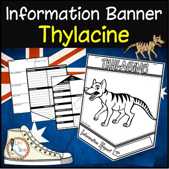Preview of TASMANIAN TIGER | THYLACINE  Information Report Banner - Australian Animals