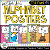 TASSIE Font Alphabet Posters {Polka Dot}