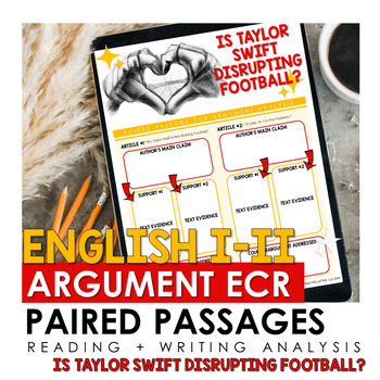 Preview of TAYLOR SWIFT Argumentative ECR + Paired Passages - English I-II