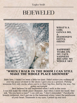 Preview of TAYLOR SWIFT POSTER: BEJEWELED