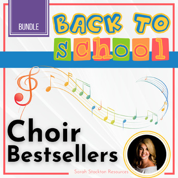 Preview of CHOIR Bestseller BUNDLE for Back to School