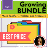TEACHER RESOURCE Music Templates and Resources | GROWING BUNDLE
