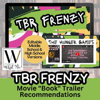 Preview of TBR Frenzy: Book Trailer Recommendations for Students and Hook into Reading!