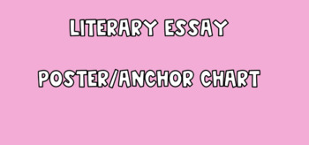 what makes a literary essay anchor chart