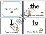 TC Sight Word Lists A-E Flashcards and Assessment