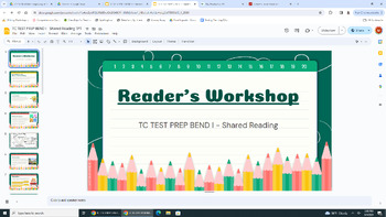 Preview of TC TEST PREP BEND I - Shared Reading