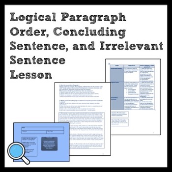 practice sentence irrelevant ela concluding logical para order details copying