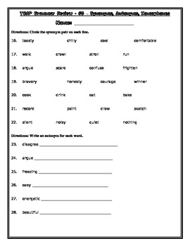 tcap state test grammar review packet 4th grade by sara whitener