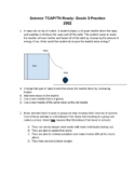 TCAP/TN Ready Science Practice, Grade 3: Set #1